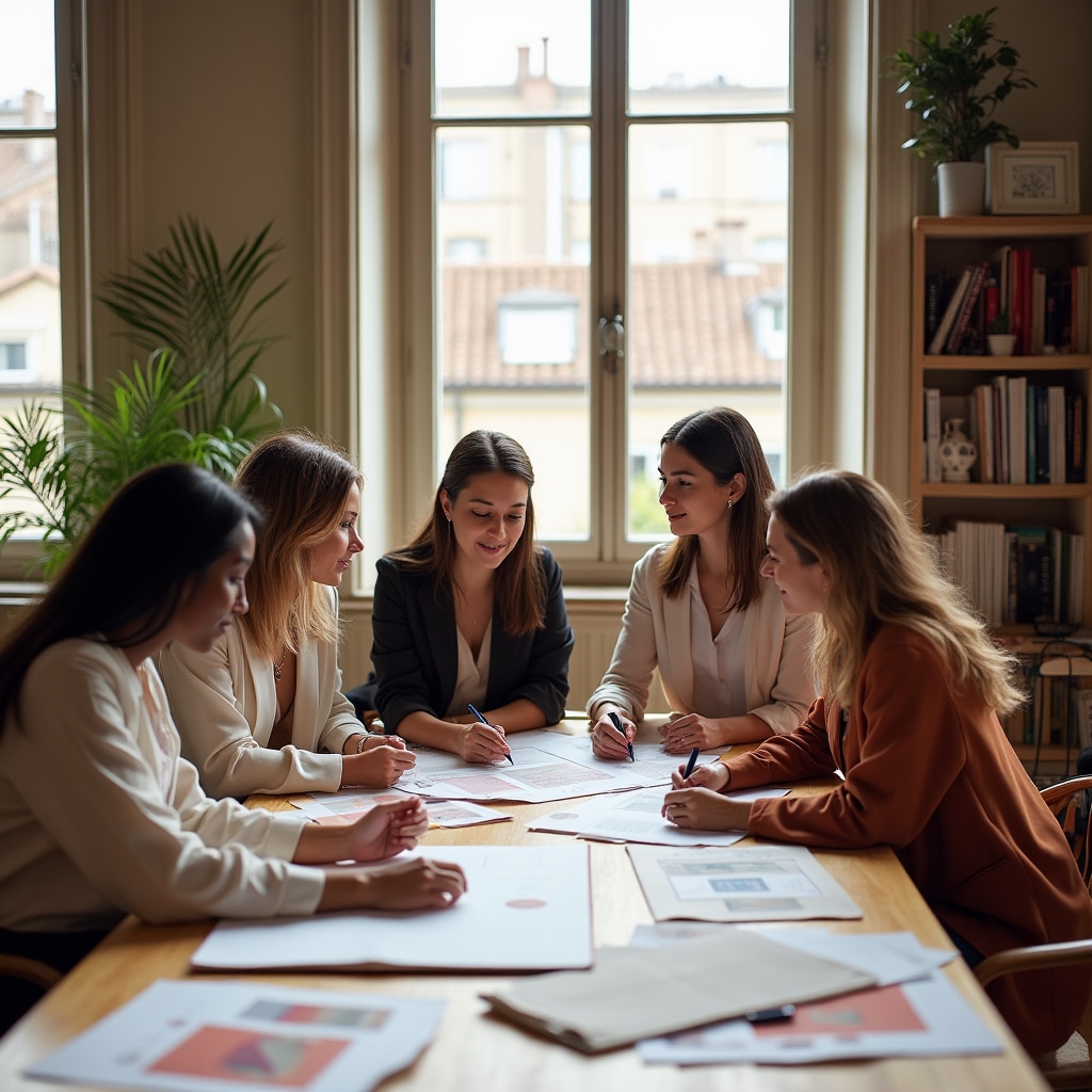 Il team di Vorexqenai negli uffici di Firenze