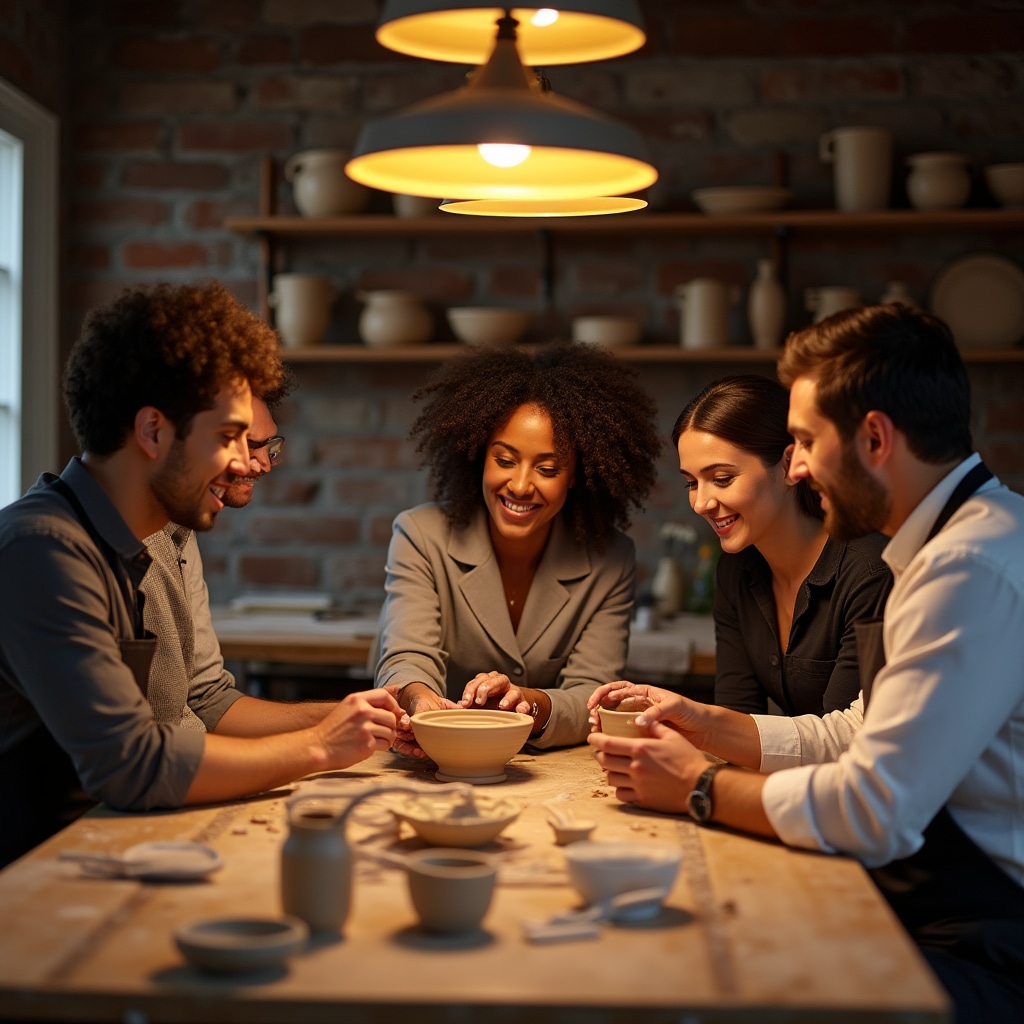 Partecipanti durante un laboratorio creativo aziendale